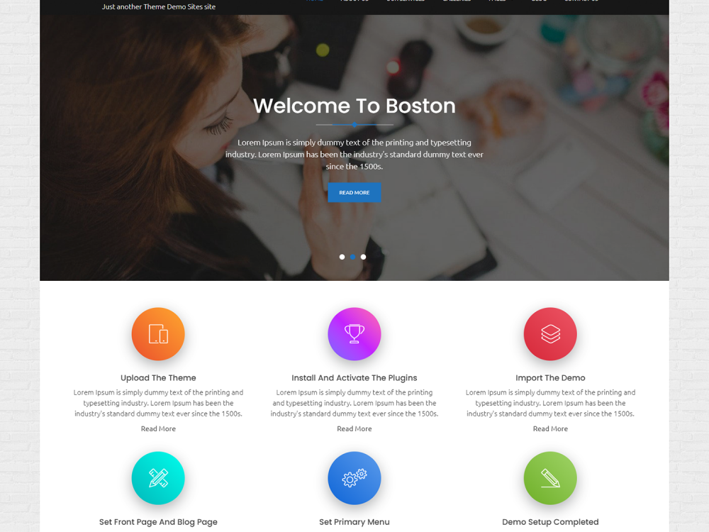 Boston Business WordPress Theme
