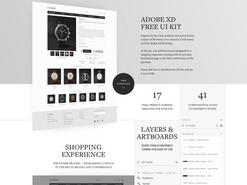 Calibre Adobe XD UI Kit