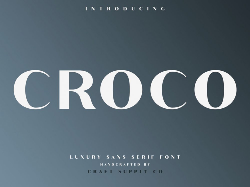 Croco Font Family Demo