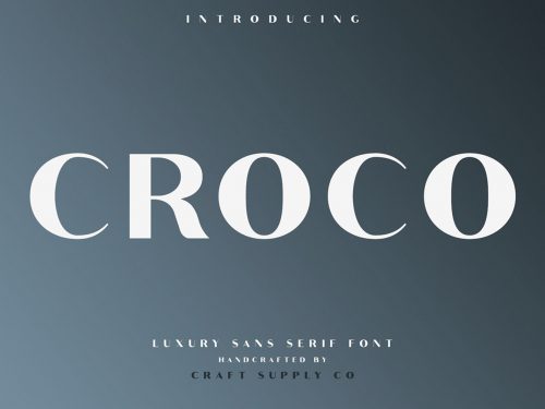 Croco Font Family Demo