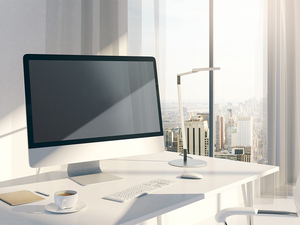 Desktop iMac Screen Mockup Free