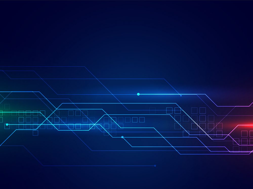 Digial Circuit Diagram Technology Background