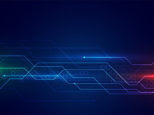 Digial Circuit Diagram Technology Background