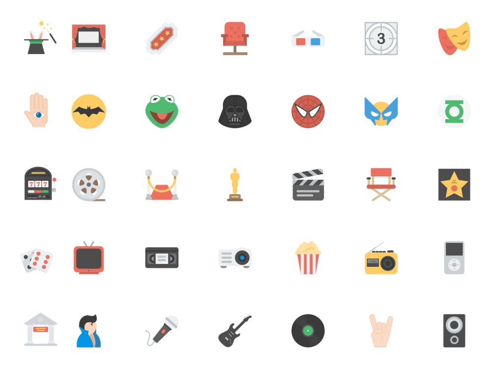 Entertainment Icons Pack