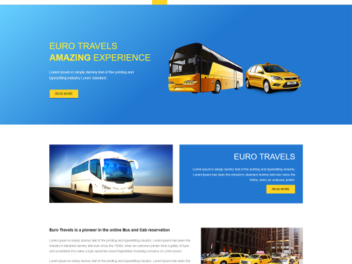 Euro HTML5 Travel Agency Website Template