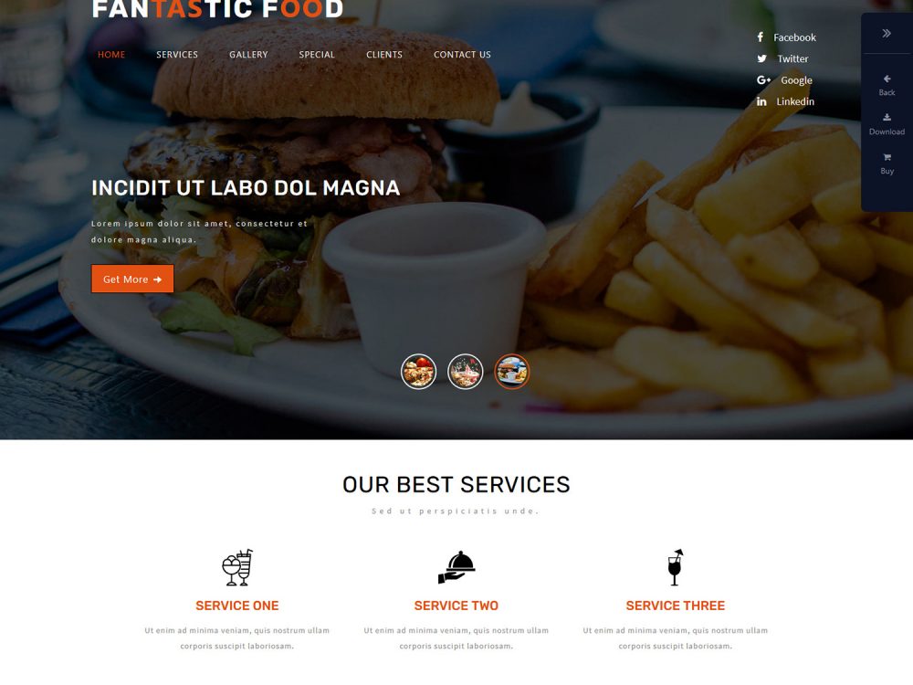 Fantastic Hotels and Restaurants Flat Bootstrap Responsive WebTemplate
