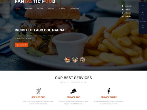Fantastic Hotels and Restaurants Flat Bootstrap Responsive WebTemplate