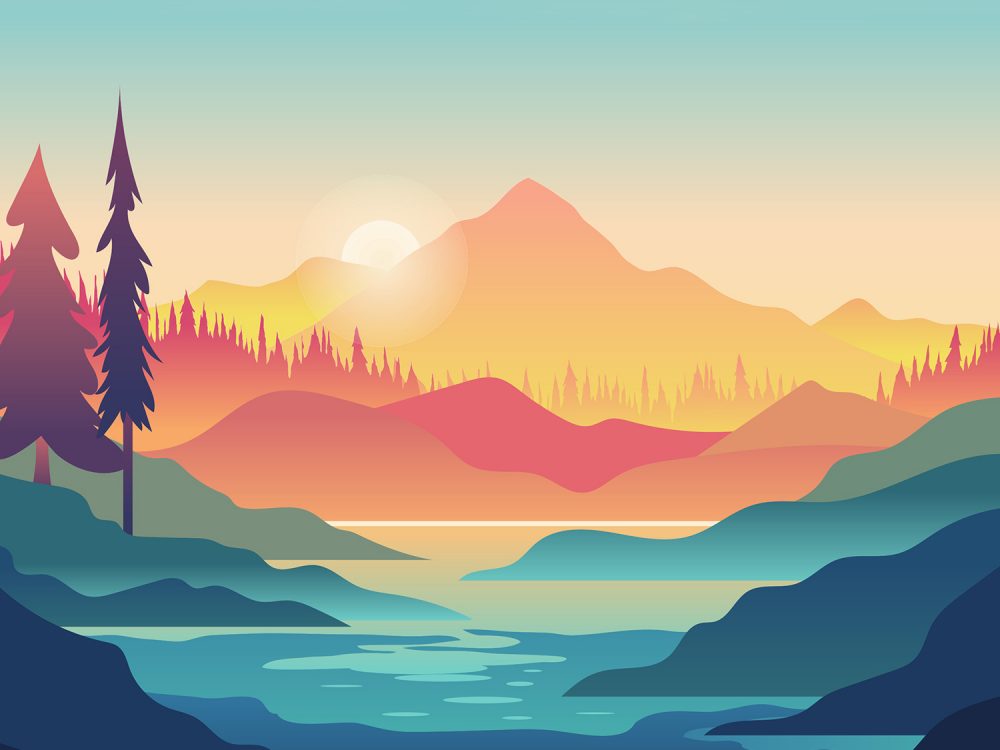 Kayaking First Person Illustration