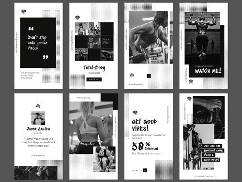 Fitness & Workout Instagram Stories Template