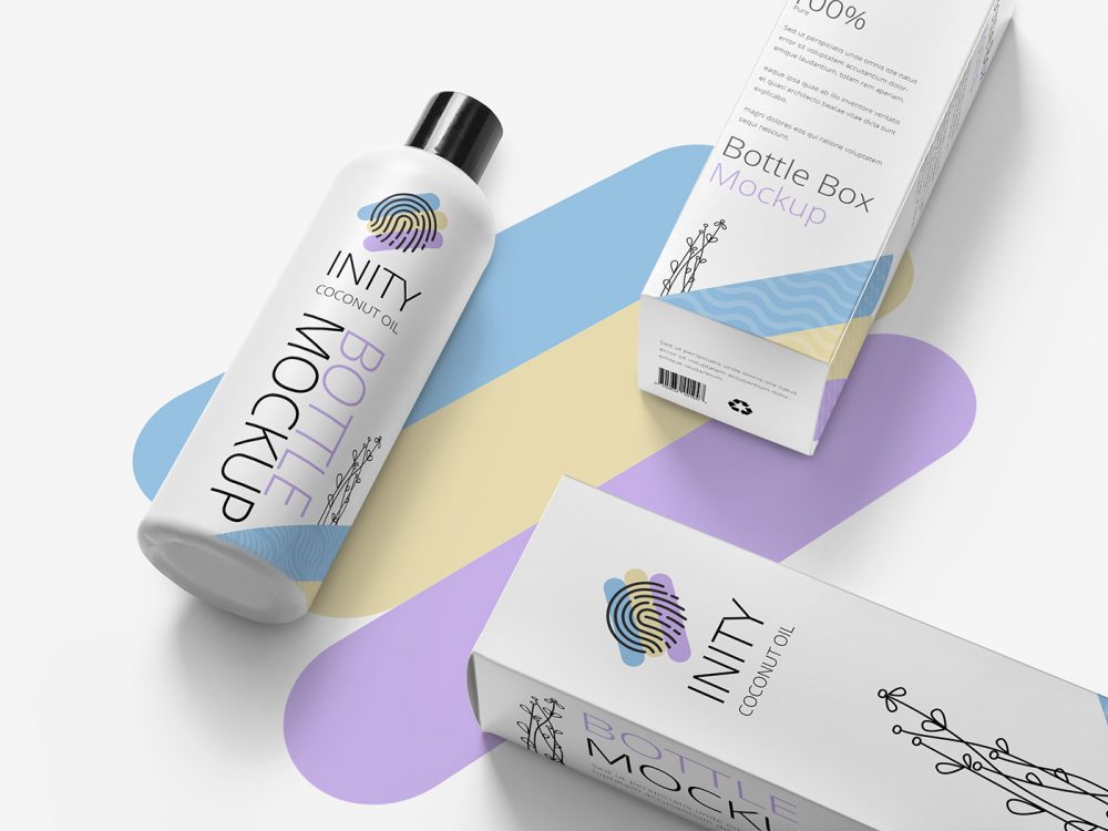 Free Customizable Bottle Mockup