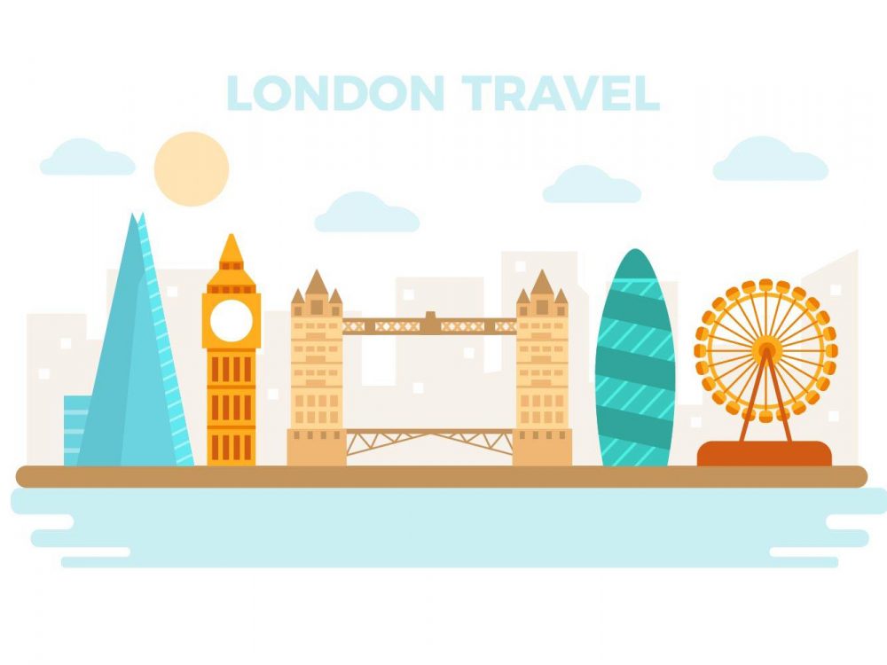 Free London Travel Vector Illustration