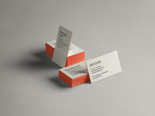 Free PSD Business Card Brand Mockup