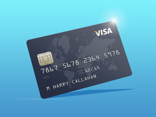 Free Photorealistic Credit Card Mockup