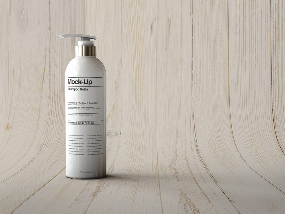 Free Pump Bottle Mockup