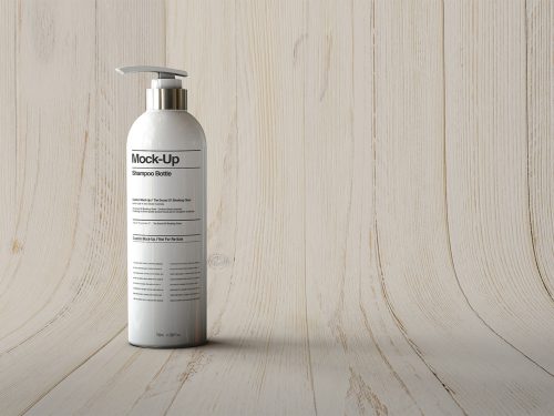 Free Pump Bottle Mockup