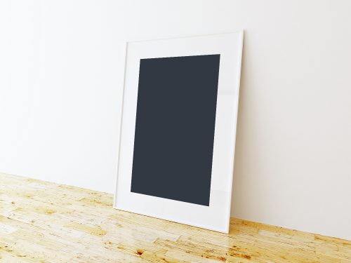 Free Single Poster Frame Mockup