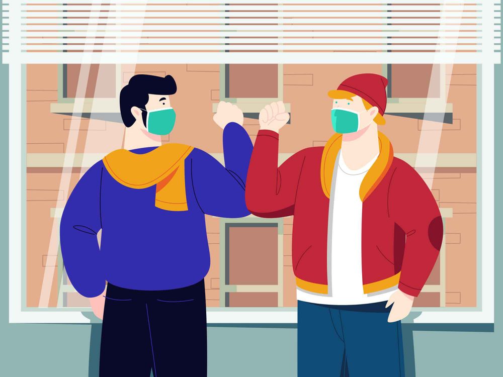 Free Social Distancing Illustration