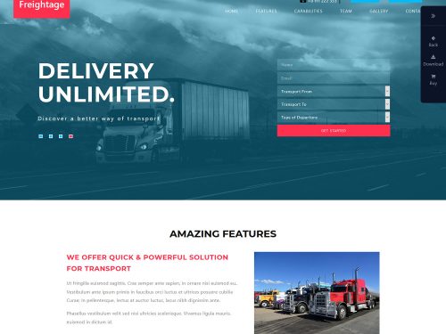 Freightage a Transportation Flat Bootstrap Responsive Web Template