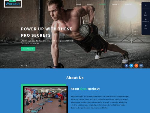 Gym Workout Bootstrap Responsive Web Template