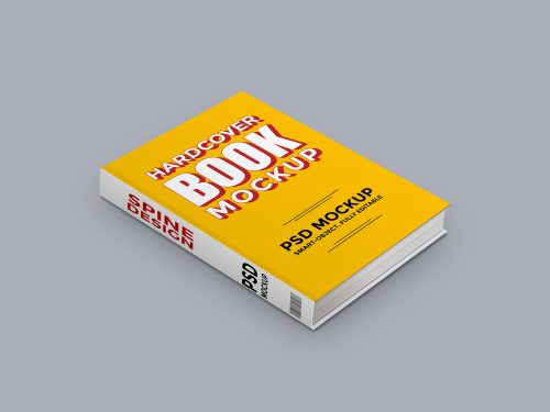 Hardcover Book PSD Mockup