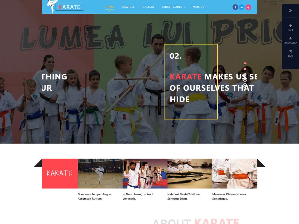 Karate HTML Template