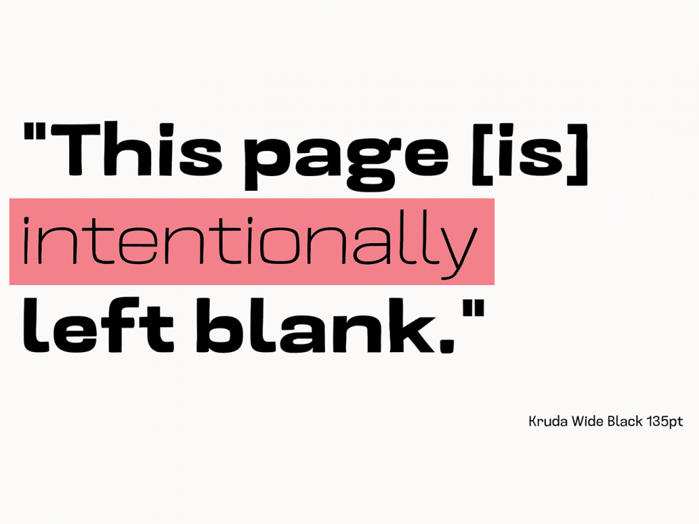 Kruda Sans Serif Demo Font