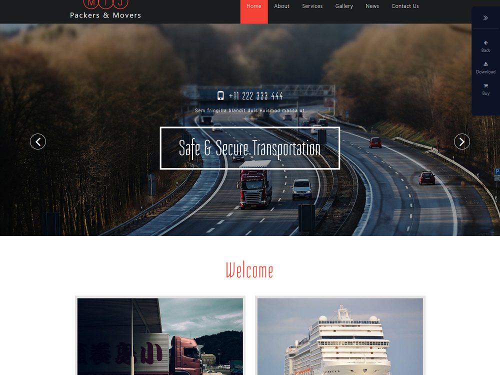 MTJ a Transportation Category Bootstrap Responsive Web Template