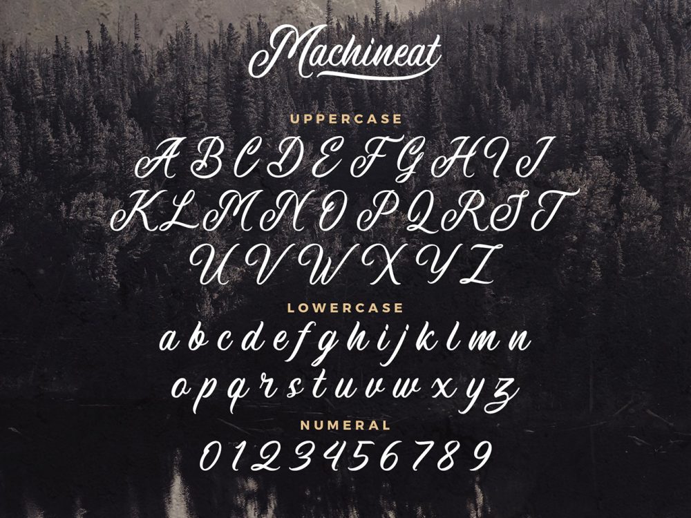 Machineat Font Demo