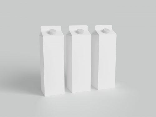 Milk Carton Packaging Mockup Free