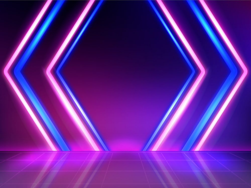 Neon Line Lights Background