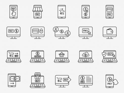Online Payment Vector Icons