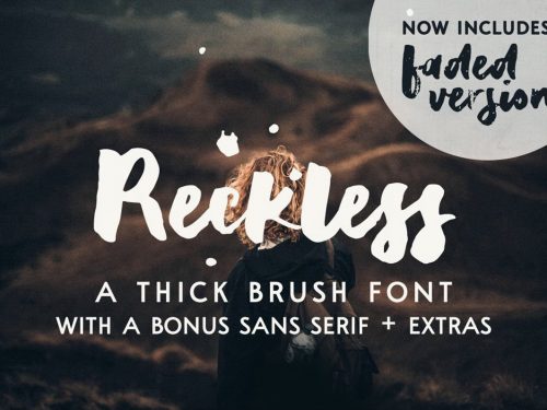 Reckless Brush Font