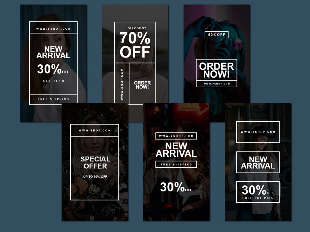 Rectangle Composition Instagram Story Template