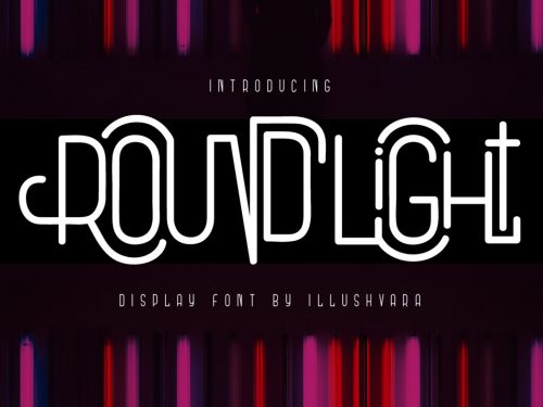 Round Light Font