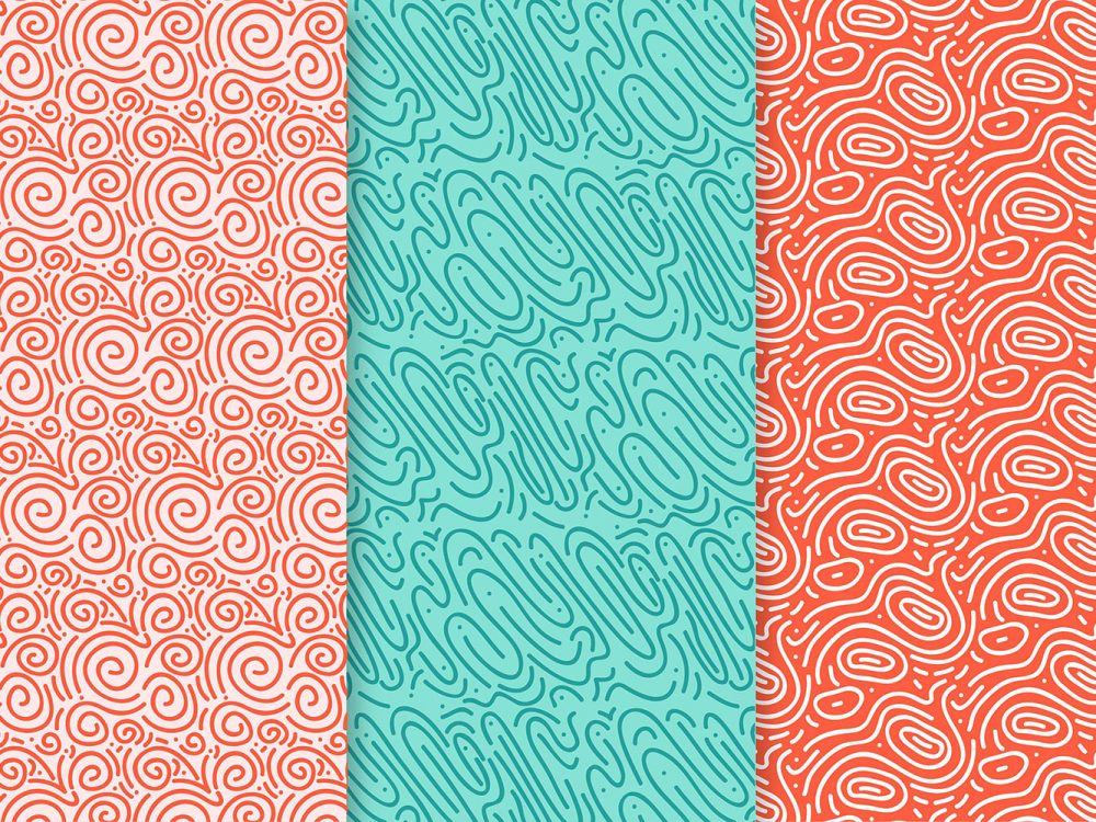 Rounded Lines Seamless Pattern