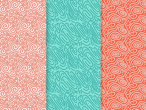 Rounded Lines Seamless Pattern