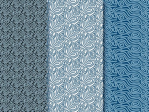 Rounded Lines Seamless Pattern Collection