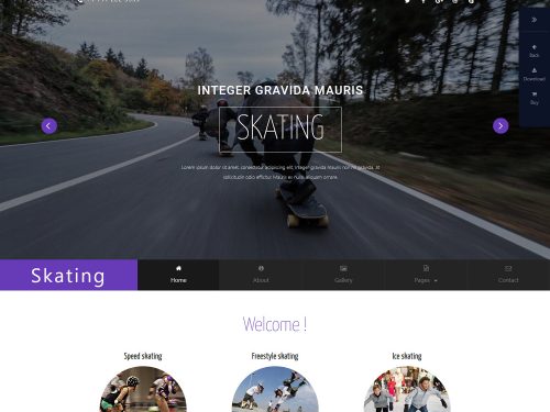Skating Bootstrap Responsive Web Template
