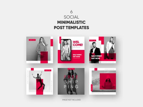 Social Minimalistic Post Templates