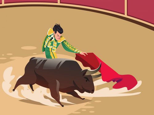Spanish Bullfighter Illustration