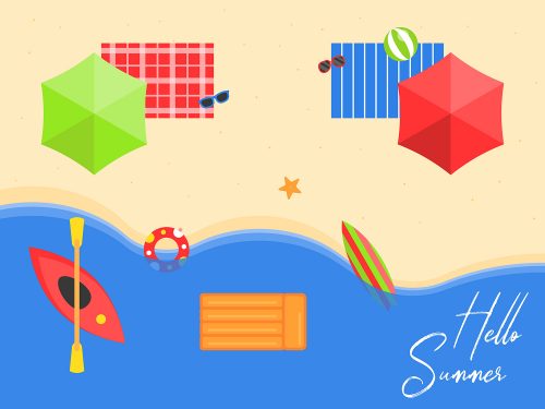Summer Vacation Illustration