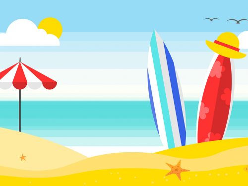 Summer Vacation Illustration