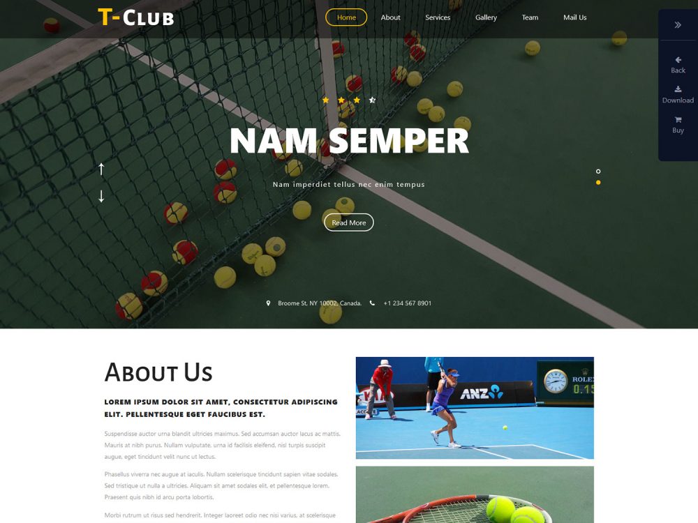 T club a Flat Bootstrap Responsive Web Template