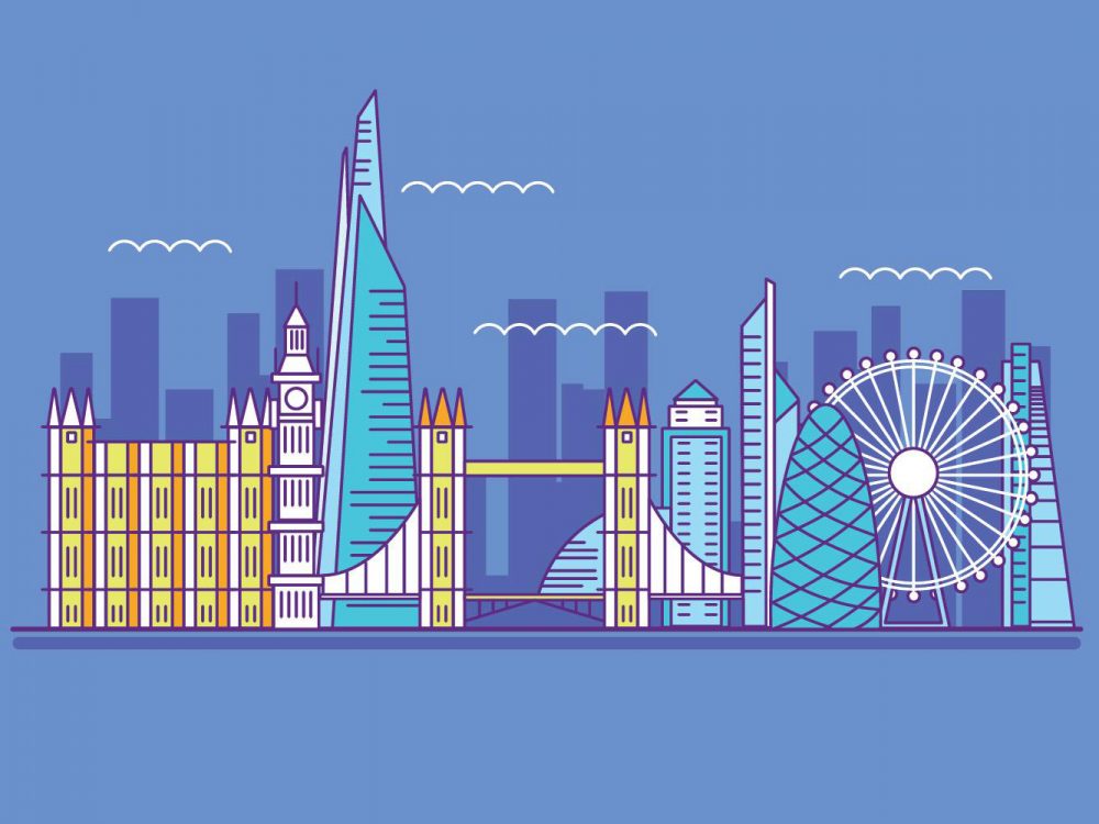 The Shard and The London Skylane Illustration