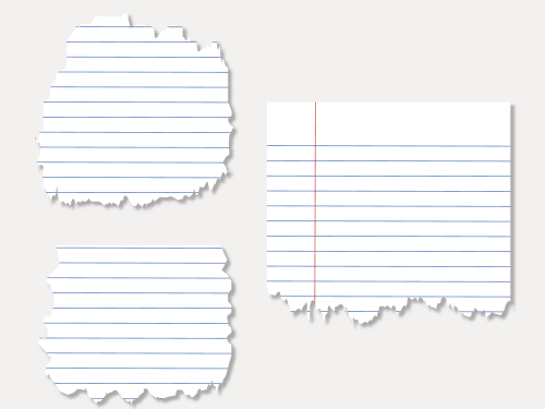 Torn Notebook Paper Vector