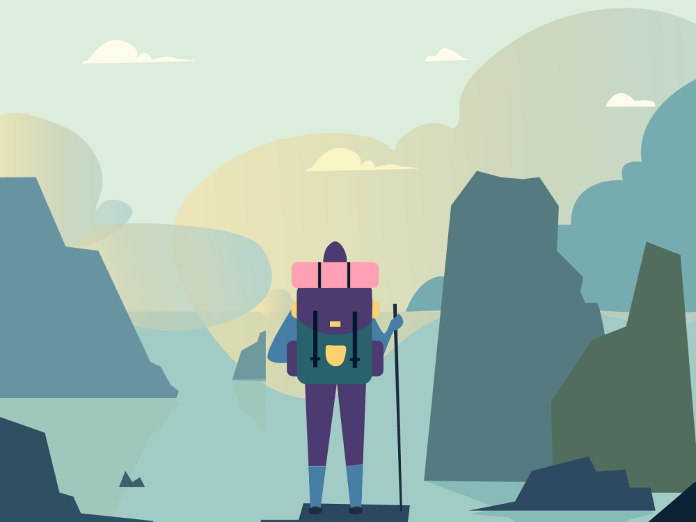 Tourist Illustration Vector