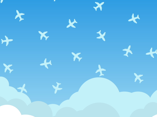 Travel Flight Vector Background
