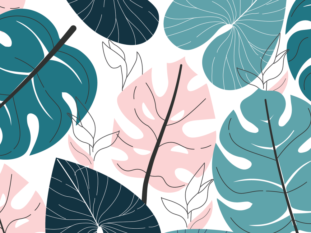 Tropical Blue Pattern Vector