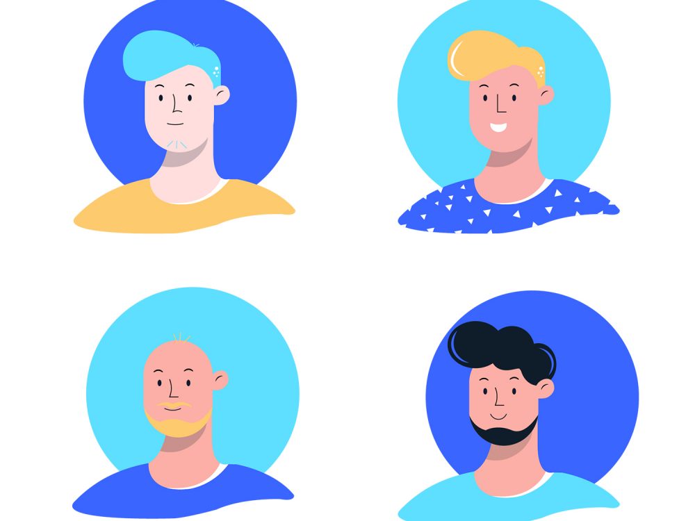 Types Of Men Illustration