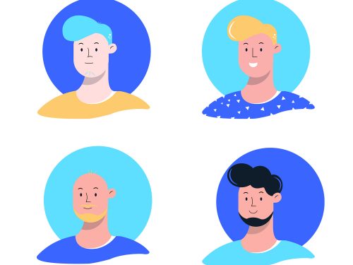 Types Of Men Illustration